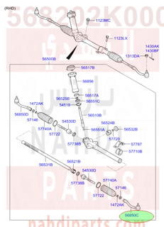 568202K000,END ASSY-TIE ROD,LH,N/A