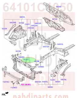 64101C1050,CARRIER ASSY-FRONT END MODULE,C1000 واجهة امامية