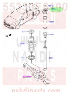 55330E6100,BRACKET-SHOCK ABSORBER MTG,N/A