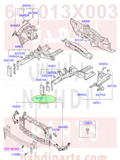 641013X003,CARRIER ASSY-FRONT END MODULE,واجهة امامية