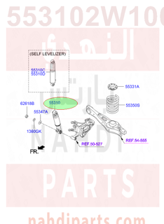 553102W100,SHOCK ABSORBER ASSY-REAR,N/A