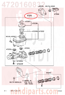 4720160832,CYLINDER SUB-ASSY, BRAKE MASTER,علبه فرامل كامله - سلندر فرامل