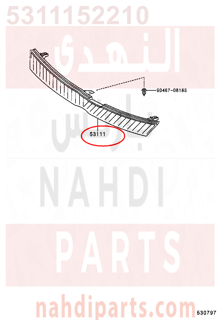 5311152210,GRILLE, RADIATOR,شبك 