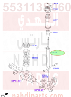 553113S060,SHOCK ABSORBER ASSY-REAR,N/A