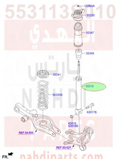 553113S010,SHOCK ABSORBER ASSY-REAR,2T230 مساعد خلفي