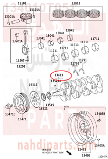 134010T051,CRANKSHAFT,عمود