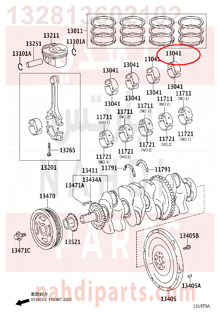 132813602102,BEARING, CONNECTING ROD,سبيكة ذراع بستم 