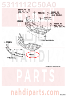 5311112C50A0,GRILLE, RADIATOR,شبك 