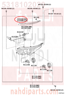 5318102020,COVER, HEADLAMP, RH,غطاء 