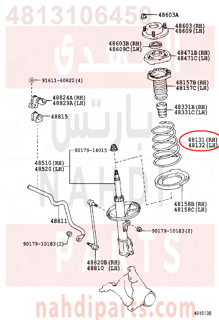 4813106450,SPRING, FRONT COIL, RH,سستة 