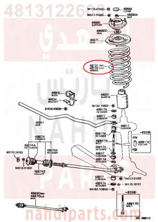 4813122600,SPRING, FRONT COIL, RH,سستة 