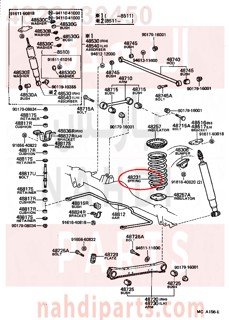 4823130450,SPRING, COIL, REAR,سستة 