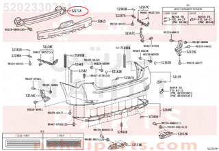 5202330361,REINFORCEMENT, REAR BUMPER, NO.1,التقوية المصدّ الخلفي , رقم 1" 