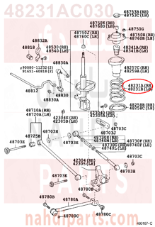 48231AC030,SPRING, COIL, REAR RH,سستة 