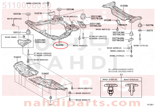 5110006050,FRAME ASSY, FRONT,كمر أمامي - كمر مكينة