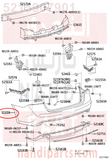 5215907901,REAR BUMPER COVER,جلدة صدام خلفي