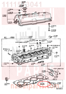 1111573041,GASKET, CYLINDER HEAD,وجه راس مكينة 