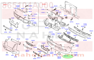 865104A000,COVER ASSY-FR BUMPER,صدام امامي