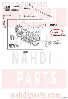 5318260040,COVER, HEADLAMP, LH,نيكل شمعة امامي