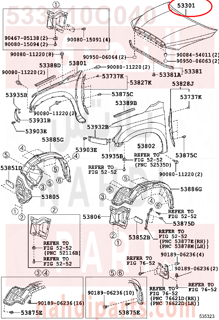 533010C040,HOOD SUB-ASSY,كبوت كامل - بونيت 