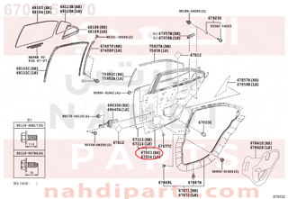 6700353070,PANEL SUB-ASSY, REAR DOOR, يمين   ,صاجة ة باب خلفي ، يمين   