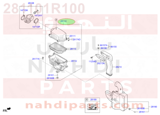 281101R100,CLEANER ASSY-AIR,قربة هواء