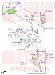 548133X500,BUSH-STABILIZER BAR,3X501 جلدة عمود توازن