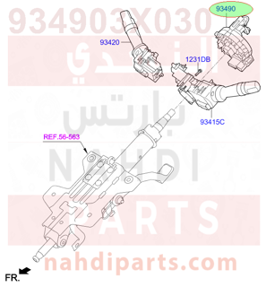 934903X030,CONTACT ASSY-CLOCK SPRING,شريحة بوري وايرباك