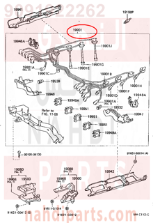 9091922262,CORD SET, COIL & SPARK, W/RESISTIVE,اسلاك بواجي 