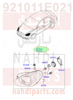 921011E021,LAMP ASSY-HEAD,LH,LAMP ASSY-HEAD,LH