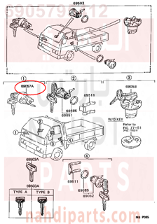 6905795412,CYLINDER & KEY SET, IGNITION SWITCH LOCK,اسطوانة وKEY طقم   ، مفتاح الإشعال LOCK