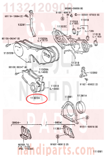 1132120900,COVER, TIMING BELT, NO.1,غطاء