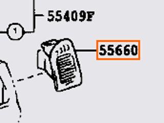 55670YC010E0,REGISTER ASSY, INSTRUMENT PANEL, NO.2,سجل لوحة أجهزة القياس , رقم 2 