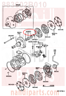 883602B010,SEAL ASSY, SHAFT,صوفة    رمح