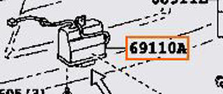 691100C062,LOCK ASSY, BACK DOOR W/MOTOR,قفل محرك باب خلفي