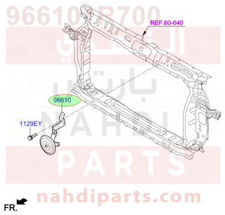 966101R700,HORN ASSY-LOW PITCH,1R300-3X300-F2000 بوري