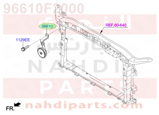 96610F2000,HORN ASSY-LOW PITCH,3X300-1R700-1R300 بوري