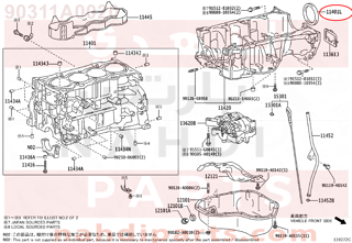 90311A0020,SEAL, ENGINE REAR OIL,صوفة 