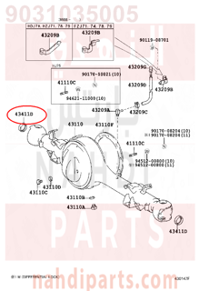 9031035005,SEAL, TYPE T OIL (FOR FRONT DRIVE SHAFT),صوفة 