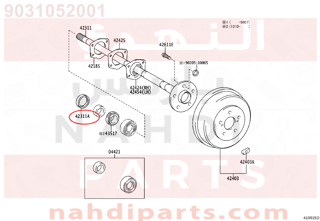 9031052001,SEAL, OIL (FOR REAR AXLE SHAFT),صوفة 