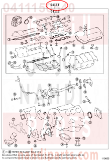 0411150540,GASKET KIT, ENGINE OVERHAUL,طقم وجيه 