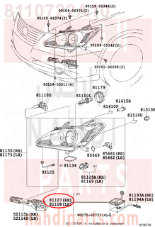 8110722A10,COMPUTER SUB-ASSY, HEADLAMP LIGHT CONTROL, RH,COMPUTER SUB-  كشافات ضوء سيطرة، LH