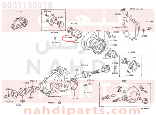 9031135018,SEAL OIL (FOR REAR DIFFERENTIAL SIDE GEAR SHAFT),صوفة 