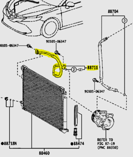 8871133330,HOSE, COOLER REFRIGERANT DISCHARGE, NO.1,لي مكيف بارد  ، رقم 1