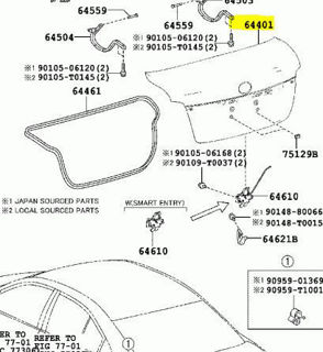 644010D500,PANEL SUB-ASSY, LUGGAGE COMPARTMENT DOOR,شنطة خلفية كاملة - بدون ملحقات