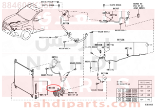 884600K350,CONDENSER ASSY, COOLER,رديتر مكيف