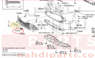 5211433430,BRACKET, FRONT BUMPER EXTENSION MOUNTING,قاعدة لوحة امامية