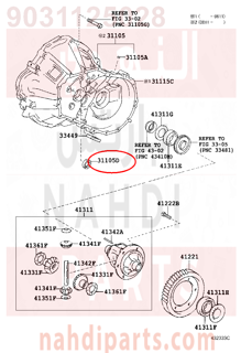 9031125028,SEAL, OIL, NO.1(FOR FRONT TRANSAXLE CASE),صوفة زيت