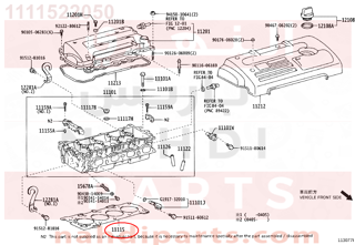 1111522050,GASKET, CYLINDER HEAD,وجه راس مكينة 