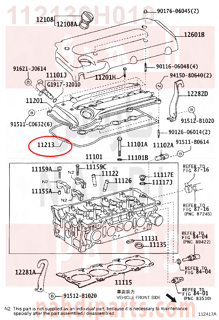 112130H010,GASKET, CYLINDER HEAD COVER,وجه غطا بلوف 